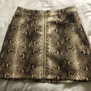 snake skin skirt